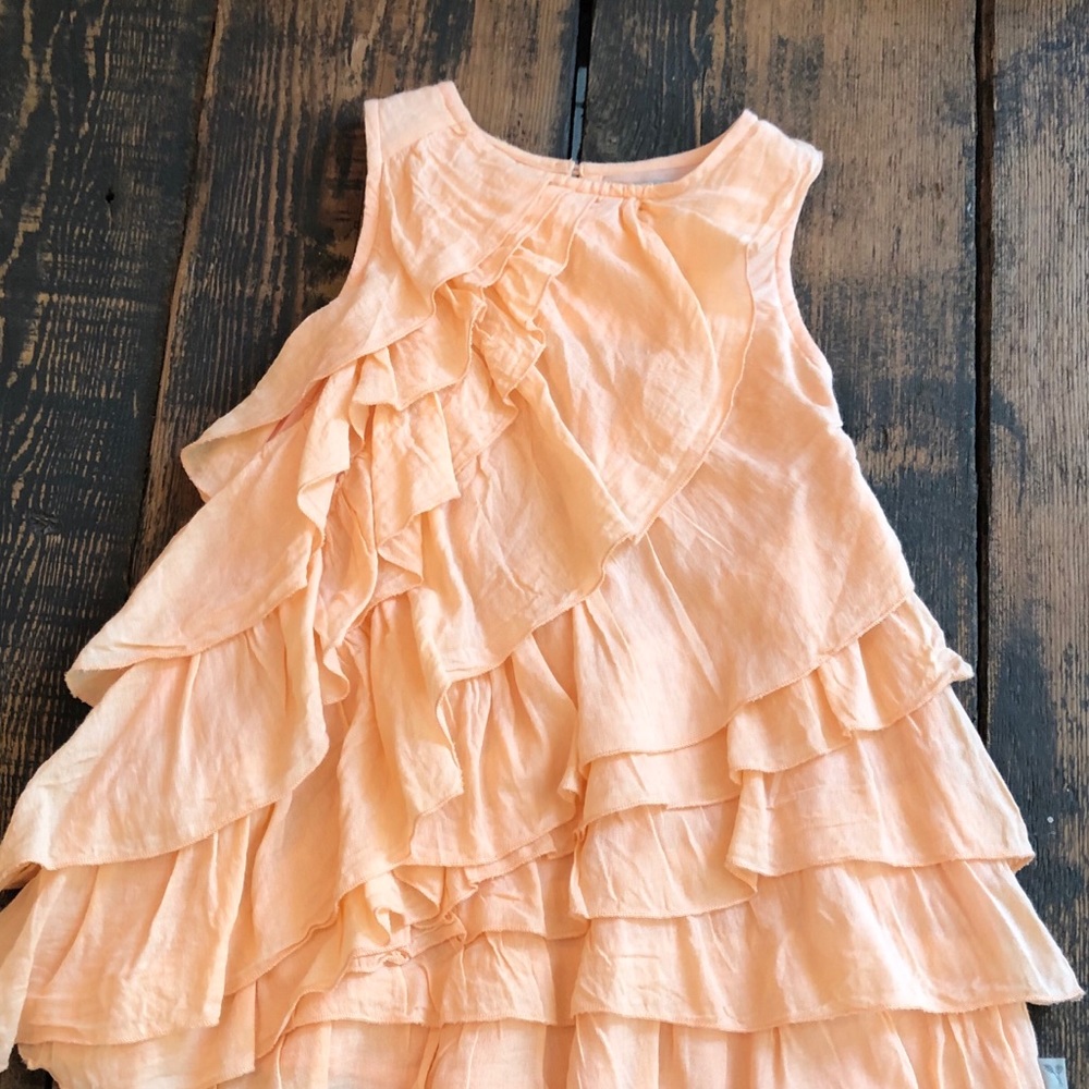 Wheat Ruffle Dress - Picture 3 of 3